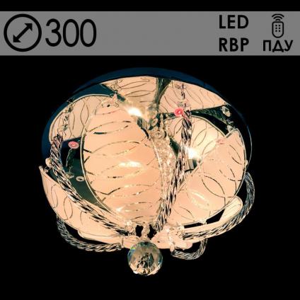Люстра 55650/300 CR хром 3х40W E14 LED-RBP ПДУ d300 h210, 24